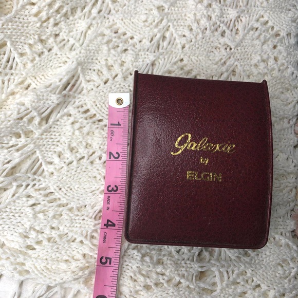 Vintage Galaxie by Elgin Ladies Original Watch Display Storage Box Case - Picture 11 of 14